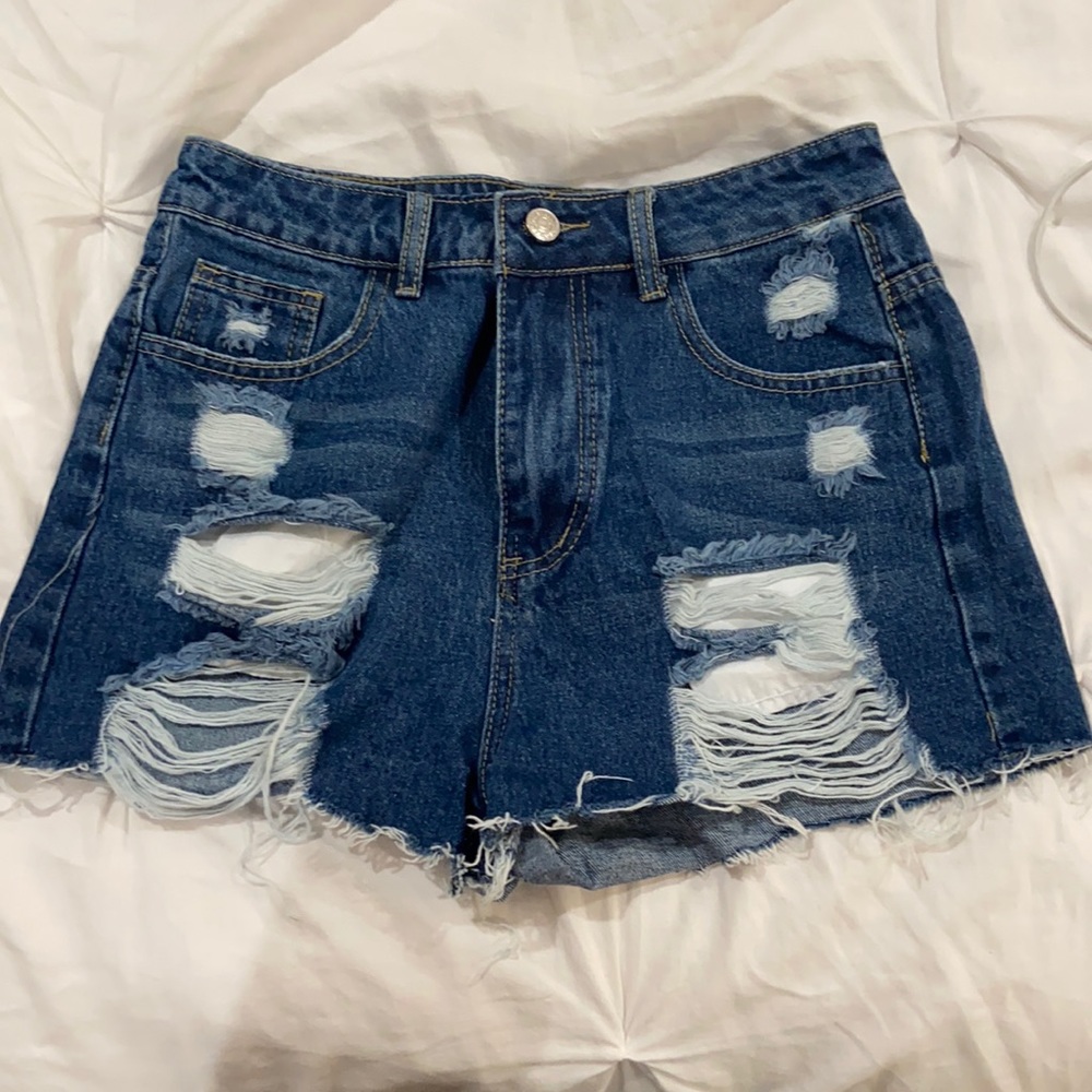 blue jean shorts size small